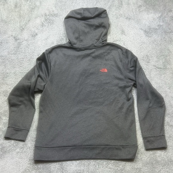 The North Face Half Dome Pullover Hoodie Mens L Gray Logo Outdoor Hunting Fleece - Picture 2 of 13